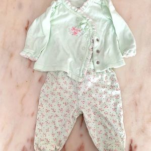 Mint green matching set